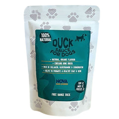 Sauce au canrd pour chien