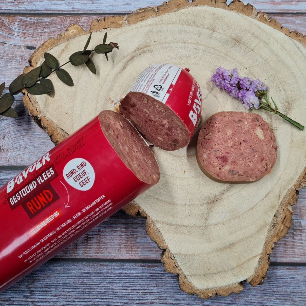 Saucisse de viande de boeuf pour chien