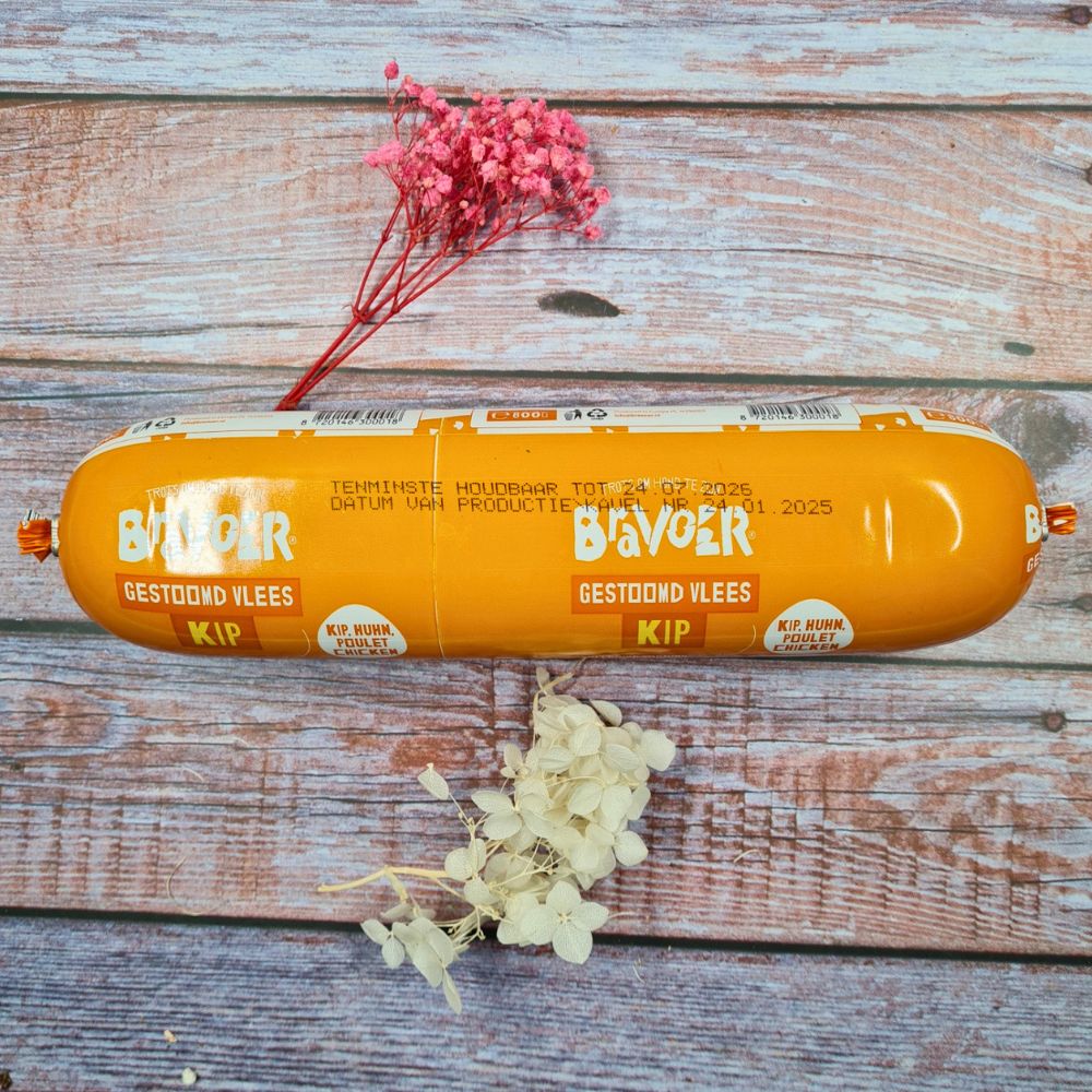 Saucisse de viande poulet pour chien