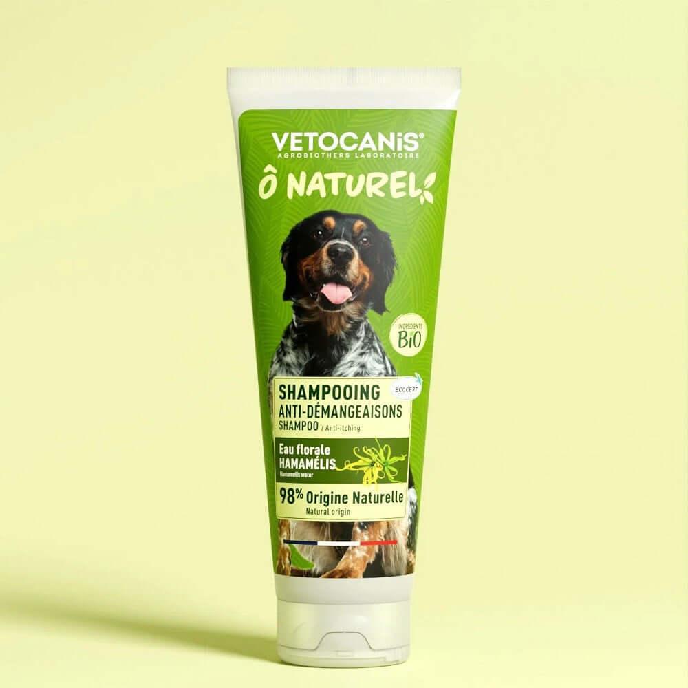 Tube de 250 ml de Shampoing Anti-démangeaisons Naturel pour Chien - Hamamélis bio