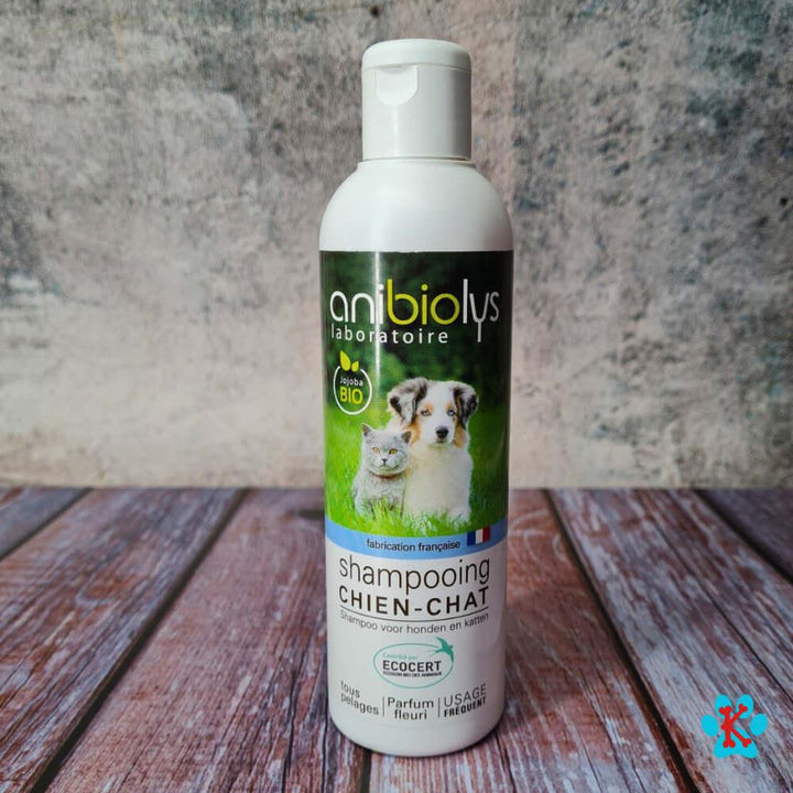 shampoing bio pour chiot et chien anibiolys naturel 250 ml