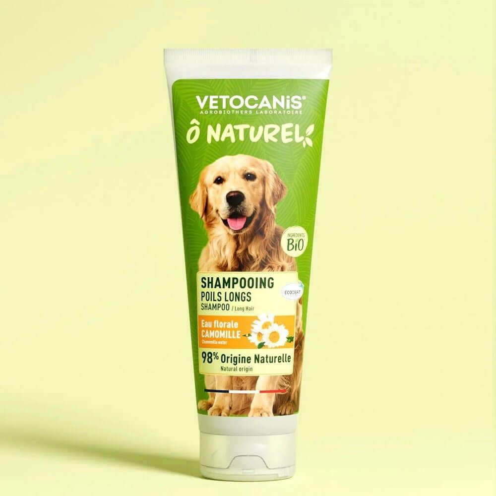 Tube 250ml Shampoing Poils Longs pour Chien - Camomille Bio