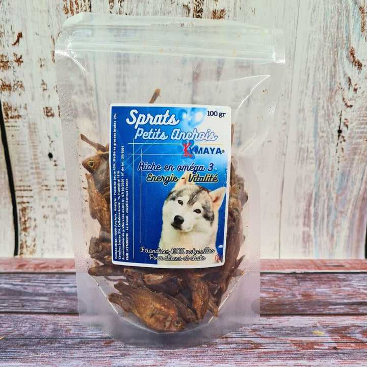 Petits sprats séchés – Oméga-3 pour vitalité & pelage