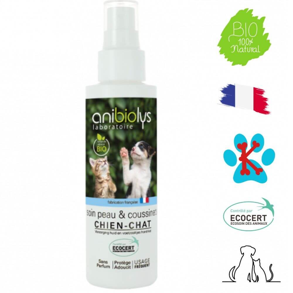 Spray pour Coussinets et Peau - Soin Naturel Chien & Chat