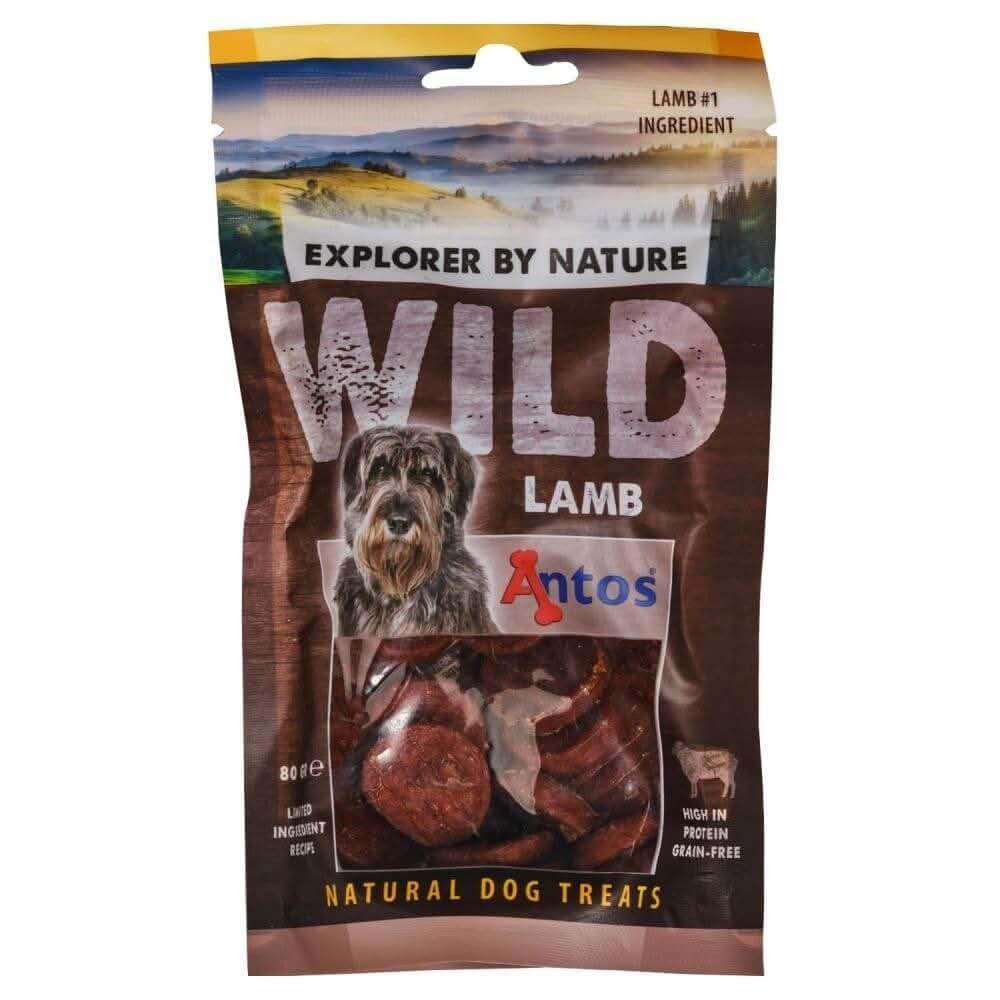 Friandises naturelles pour chien WILD Agneau 80 gr