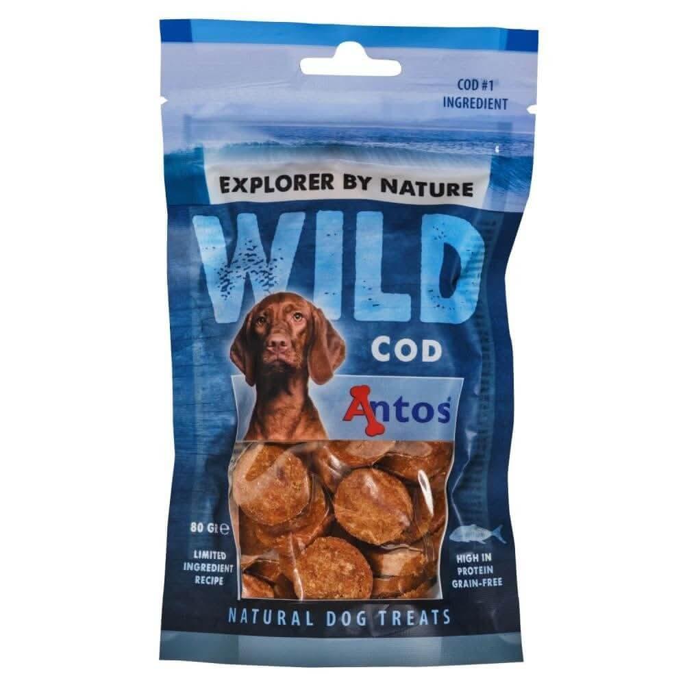 Friandise naturelle d'éducation pour chien WILD Morue 80 gr