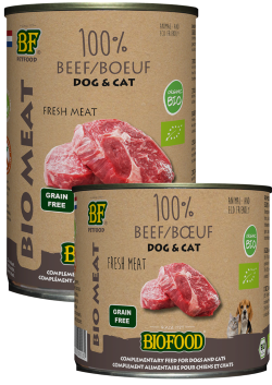 viande biologique pour chien ou chat Biofood